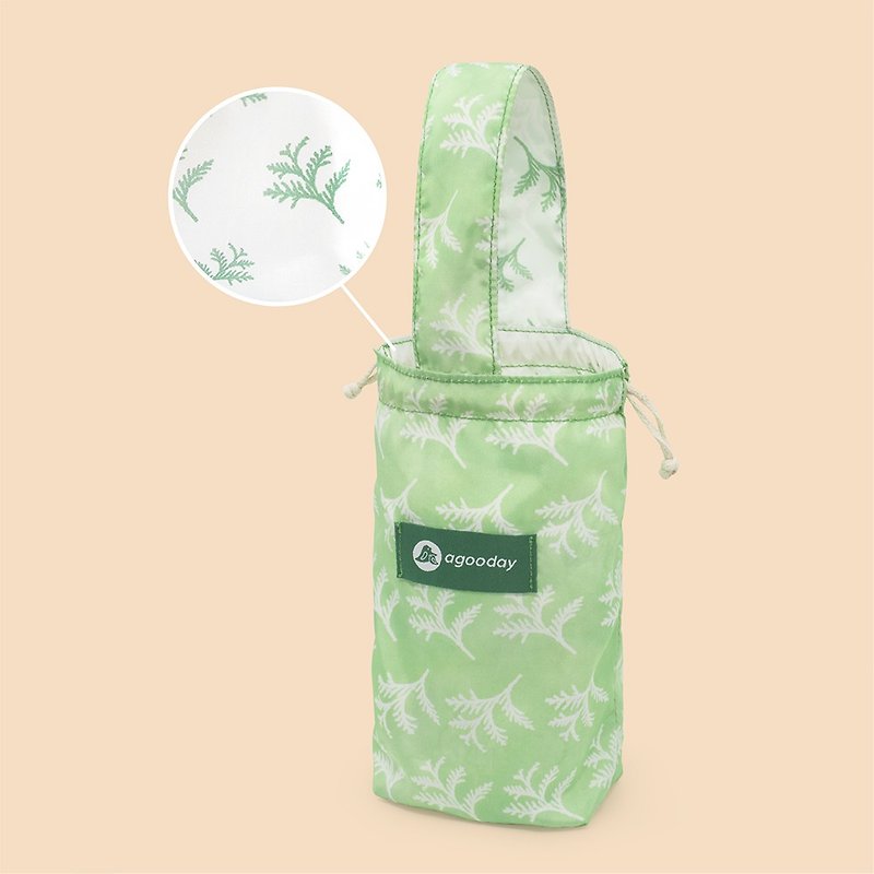 好日子 双色饮料提袋 - 台湾好树 - 随行杯提袋/水壶袋 - 聚酯纤维 绿色