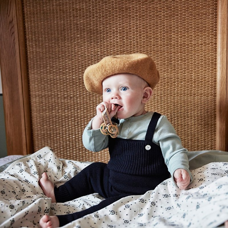 【瑞典ELODIE DETAILS】贝雷帽 Baby Beret - Gold - 帽子 - 羊毛 金色