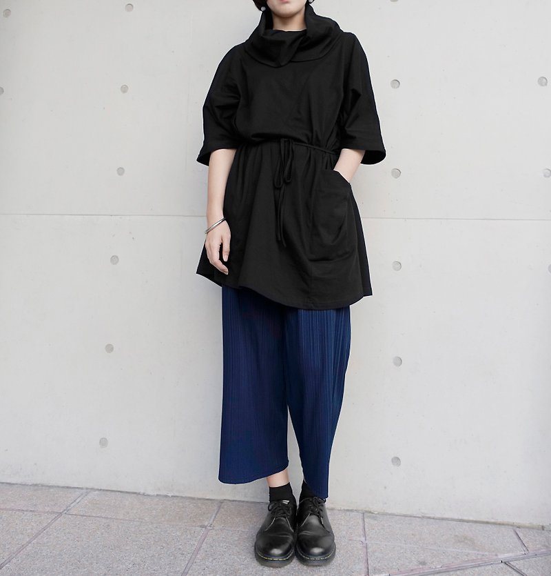 I . A . N Design 黑色版型衣-流浪者 Organic Cotton - 男装针织衫/毛衣 - 棉．麻 黑色