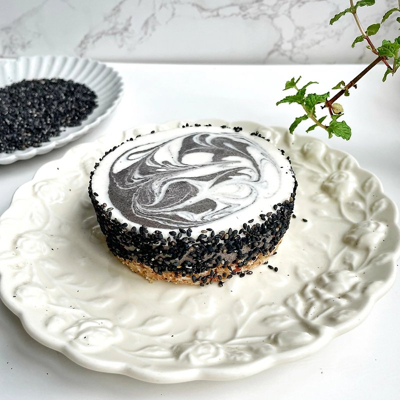 生酮-低碳黑芝麻蛋糕 - 健康/养生 - 新鲜食材 灰色