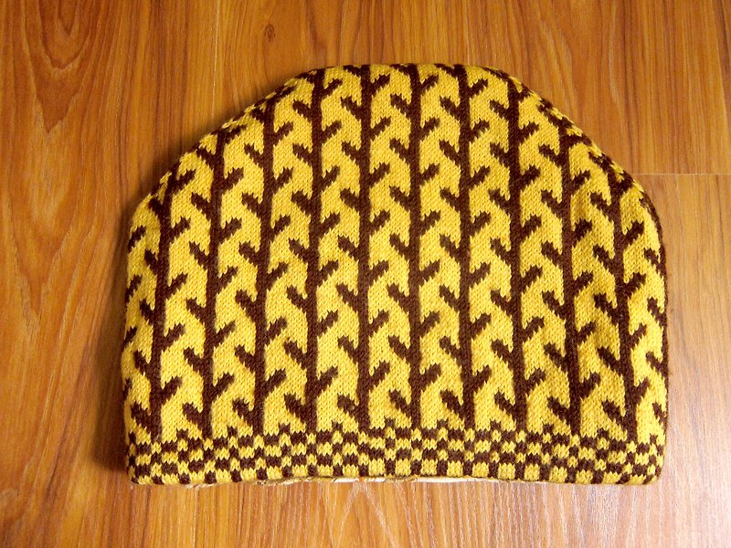 北欧杂货·芬兰森林毛线织黄色茶帽子 - 茶具/茶杯 - 棉．麻 黄色