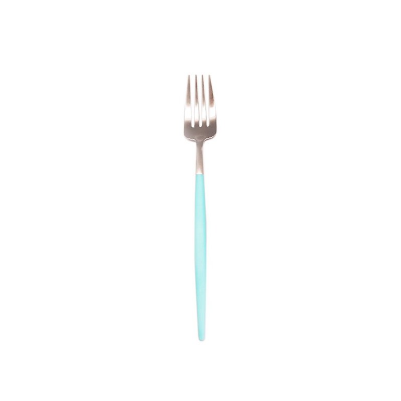 GOA系列Tiffany蓝柄点心叉 - 餐刀/叉/匙组合 - 不锈钢 蓝色