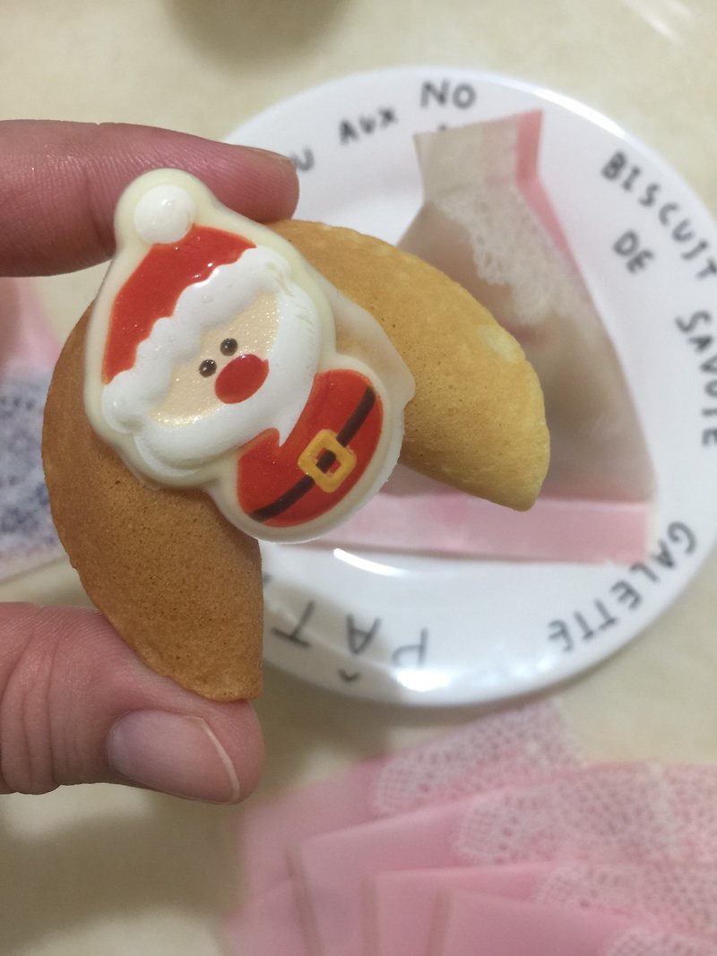 圣诞老人幸运签饼 饼干真的有圣诞老人 可设定礼物字条 超有梗 - 手工饼干 - 新鲜食材 红色