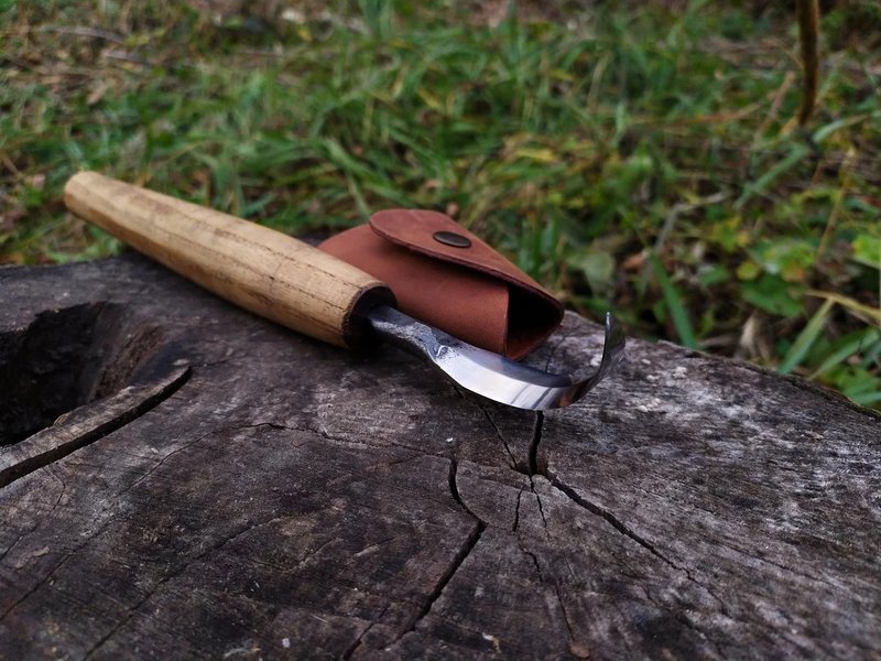 Forged spoon scorp. Spoon Carving Hook Knife. Wood Carving Tools. Spoon Carver. - 其他 - 其他材质 