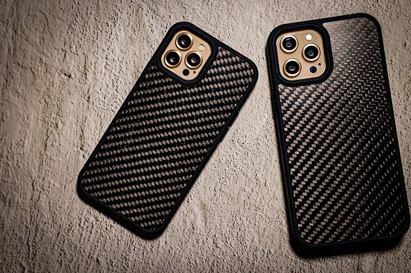 iphone12系列正碳纤维磨砂防摔手机壳 - 手机壳/手机套 - 碳纤维 黑色