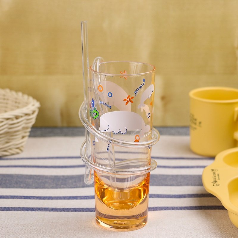 旋转吸管杯-有机玻璃/压克力-儿童专用-橘色 - 咖啡杯/马克杯 - 其他材质 橘色