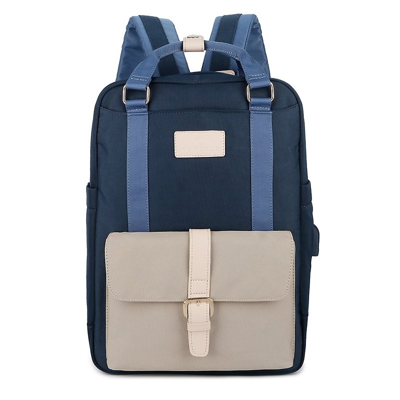 Eclat – 三色可选-蓝色 轻巧耐用的背包 | 防泼水 大容量 - 后背包/双肩包 - 聚酯纤维 