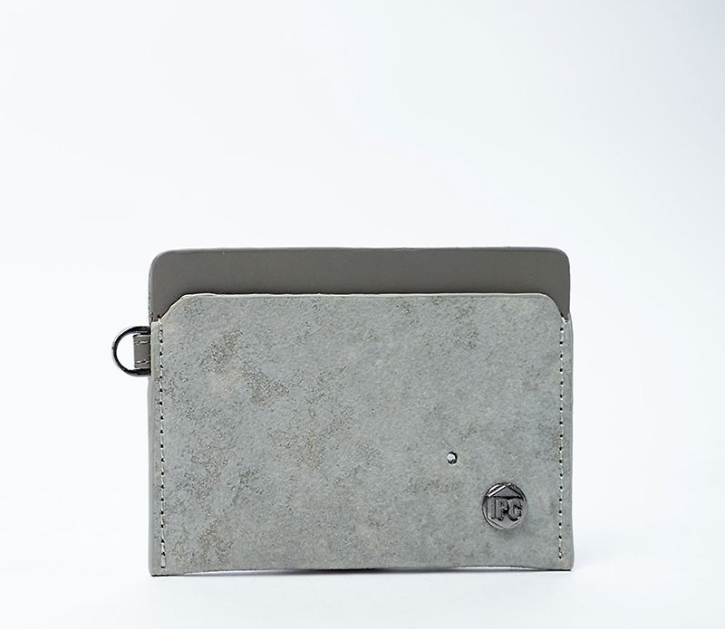 异材质系列票夹 水泥材 - 皮夹/钱包 - 真皮 灰色