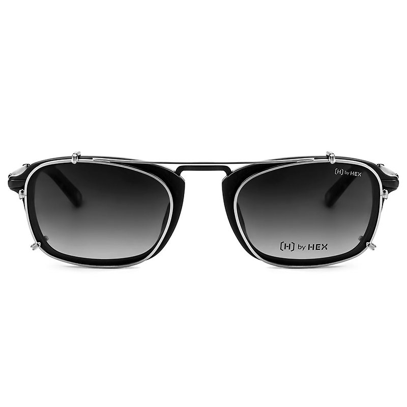 光学配前挂墨镜 | 太阳眼镜 | 雾黑色方框 | 台湾制 - 眼镜/眼镜框 - 其他材质 黑色