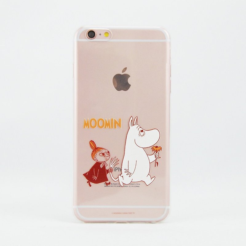 Moomin授权-噜噜米跟屁虫 透明防撞空压手机壳 - 手机壳/手机套 - 硅胶 透明