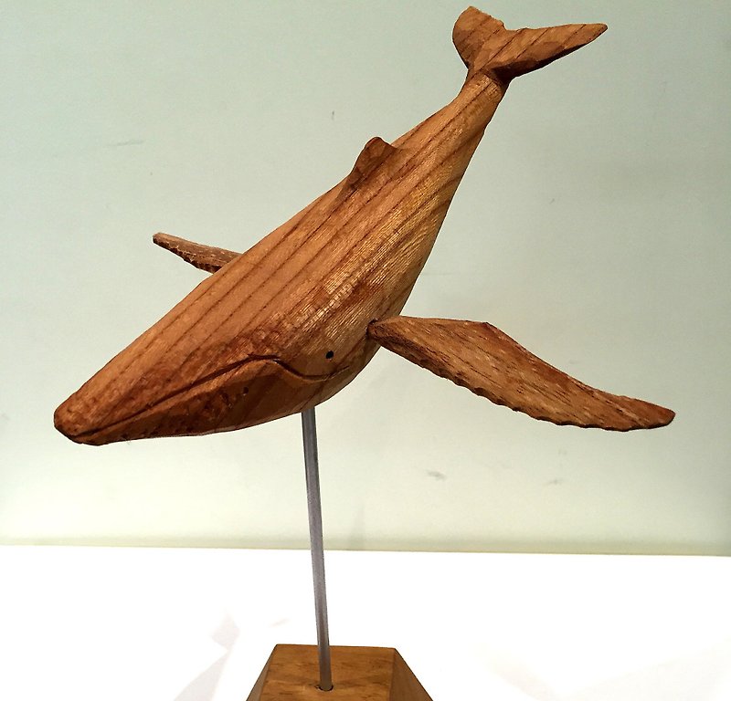 ザトウクジラの置き時計 - 时钟/闹钟 - 木头 