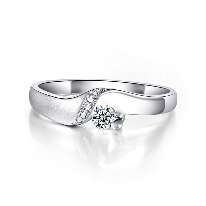 捧住幸福 钻石对戒 女用戒指 结婚对戒推荐 - 对戒 - 钻石 银色