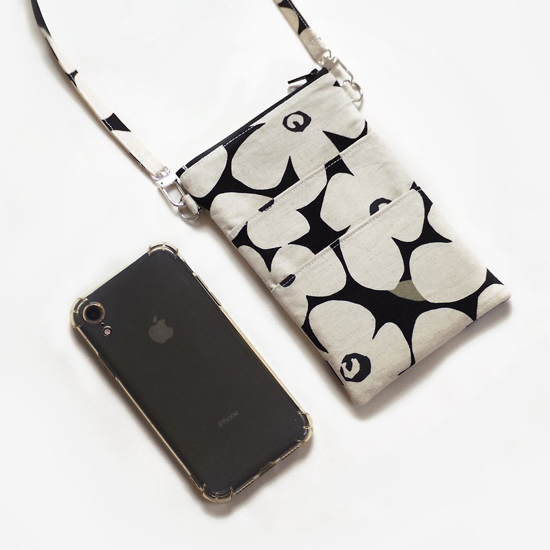 Recycled Cotton-Phone bag-Trèfle Collection 11x18.5 cm. - 其他 - 棉．麻 多色