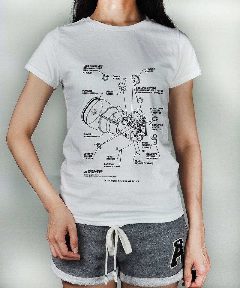 原创插画图TEE - 火箭迷 工业风 LOFT 潮TEE T-Shirt T恤 - 男装上衣/T 恤 - 棉．麻 