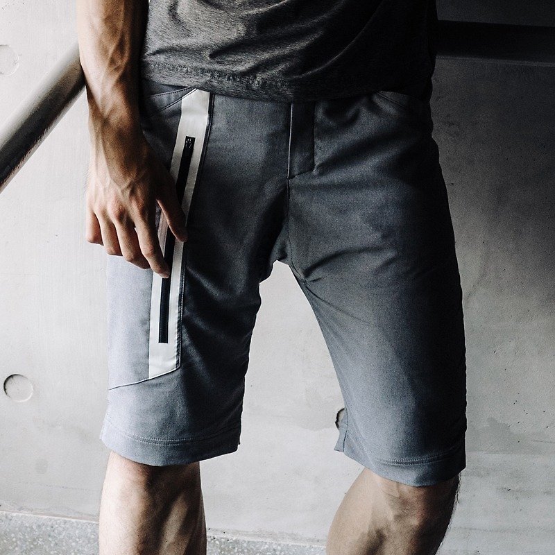 聚酯纤维 男士长裤 灰色 - 3D Excursion Shorts 3D休旅短裤