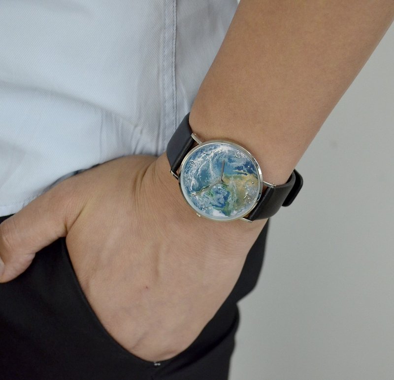 立体地球纹路手表 薄装 全球包邮 - 男表/中性表 - 不锈钢 多色