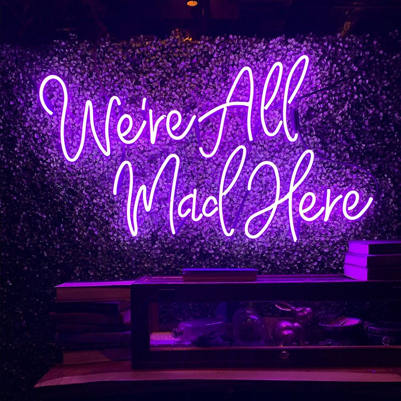 We're All Made Here霓虹灯LED发光字Neon Sign礼物手作设计 - 灯具/灯饰 - 压克力 透明