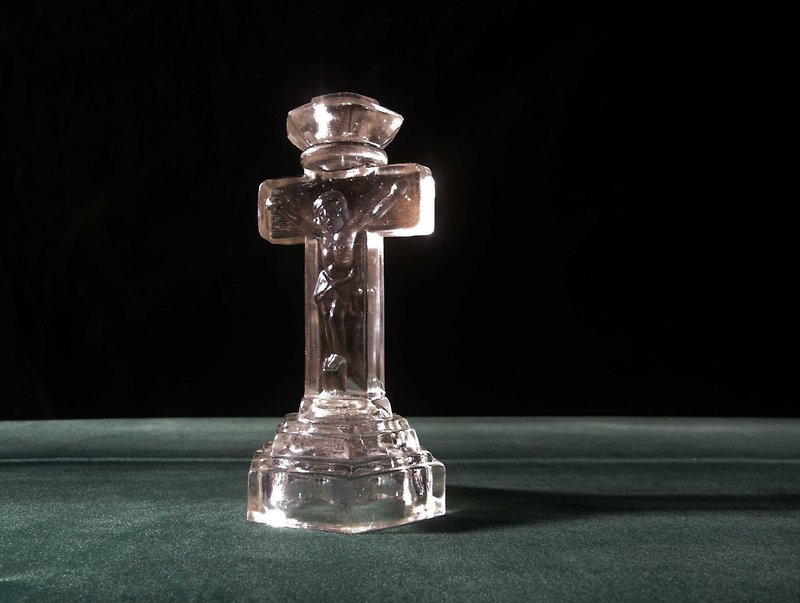【老时光 OLD-TIME】早期玻璃耶稣烛台 - 蜡烛/烛台 - 其他材质 