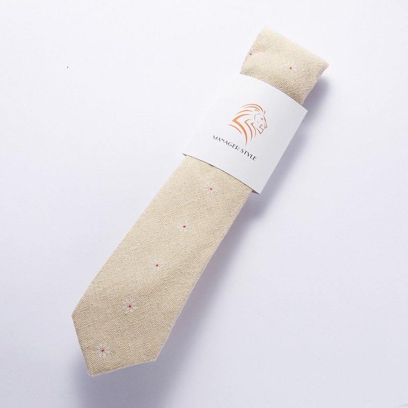衬衣的犒赏 纯棉系列领带-碎花棉麻 C0615-32