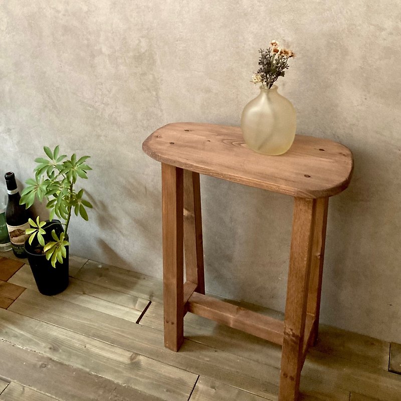 木製　サイドテーブル  北欧　古民家風　ディスプレイラック　ソファテーブル　ブラウン - 餐桌/书桌 - 木头 咖啡色