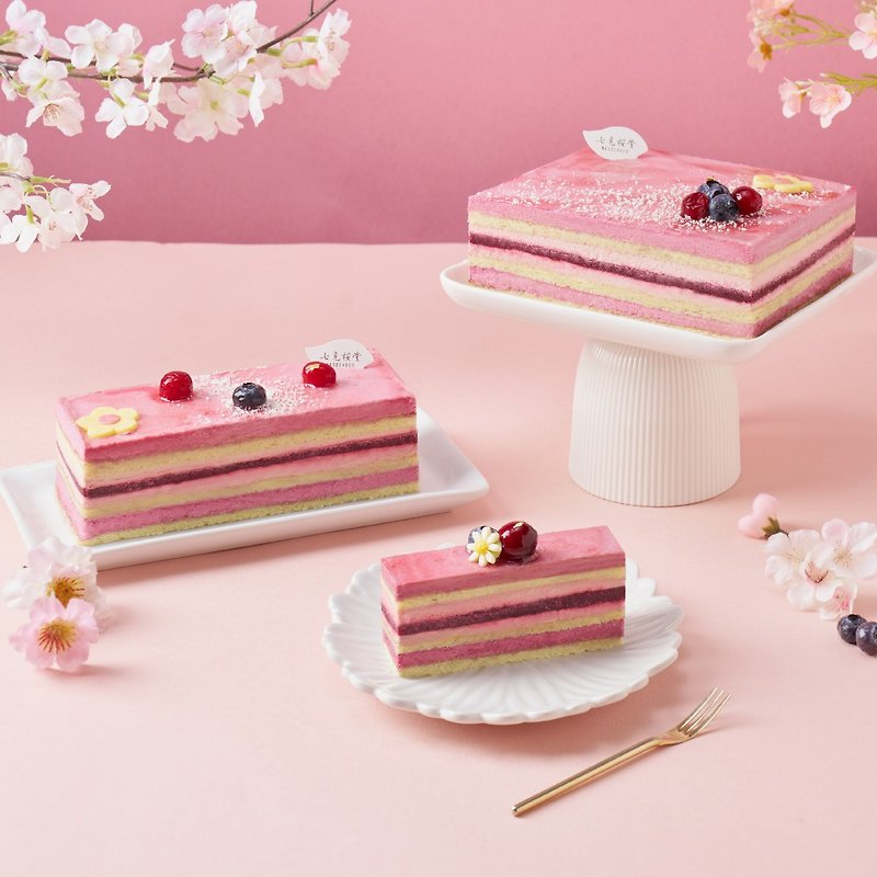 【七见樱堂】八重京绯－覆盆子野莓蛋糕 - 蛋糕/甜点 - 新鲜食材 