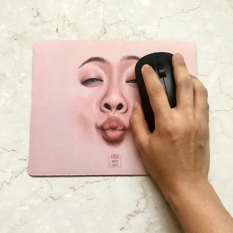 MOUSE PAD ( rectangle ) :: face for someone