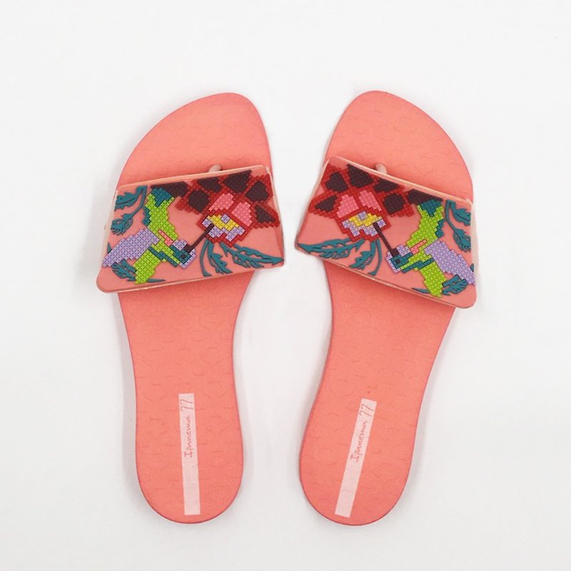 IPANEMA 艳夏派对一字拖 女 珊瑚粉色 IP2616922550 - 男女凉鞋 - 环保材料 粉红色