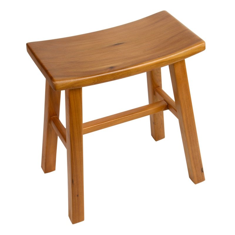 肖楠椅凳|限量一体式实木梯型板凳 - 椅子/沙发 - 木头 咖啡色
