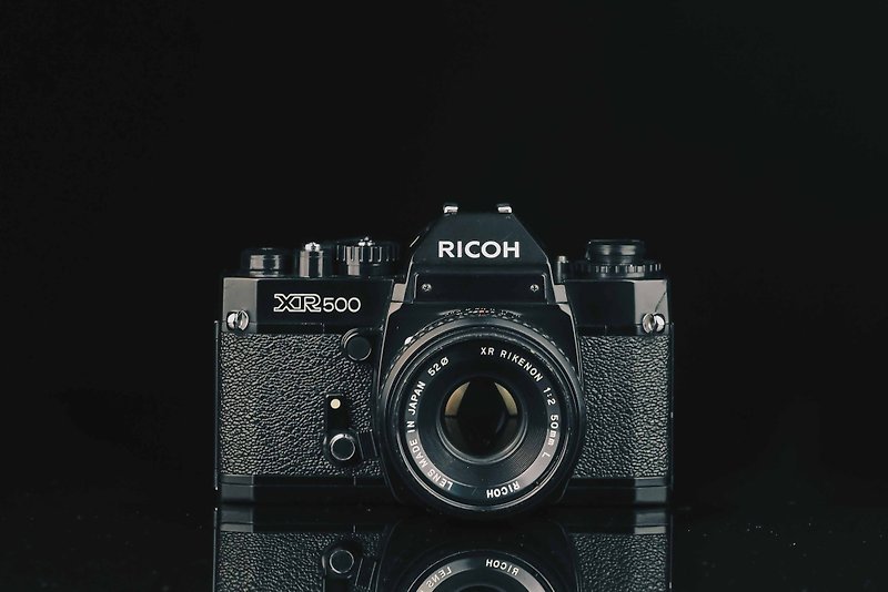 Ricoh XR500+Ricoh XR RIKENON 50mm F=2 #9593 #135底片相机 - 相机 - 其他金属 黑色