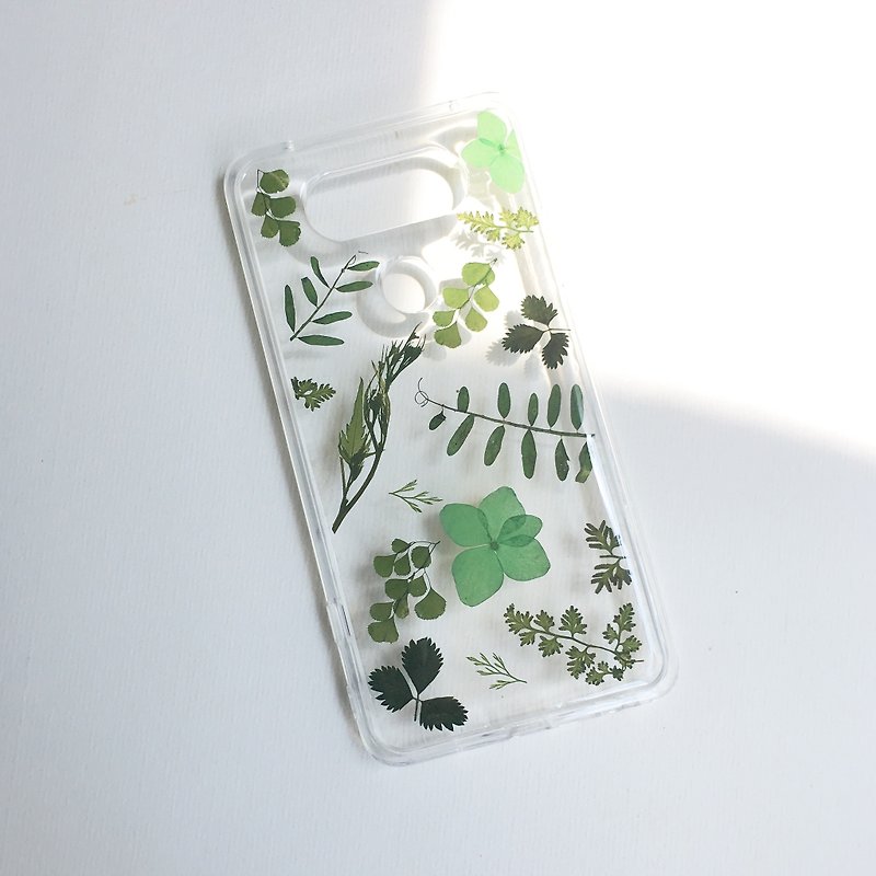 光合作用 草木绿 真花IPHONE手机壳 pressed flower phone case - 手机壳/手机套 - 植物．花 绿色