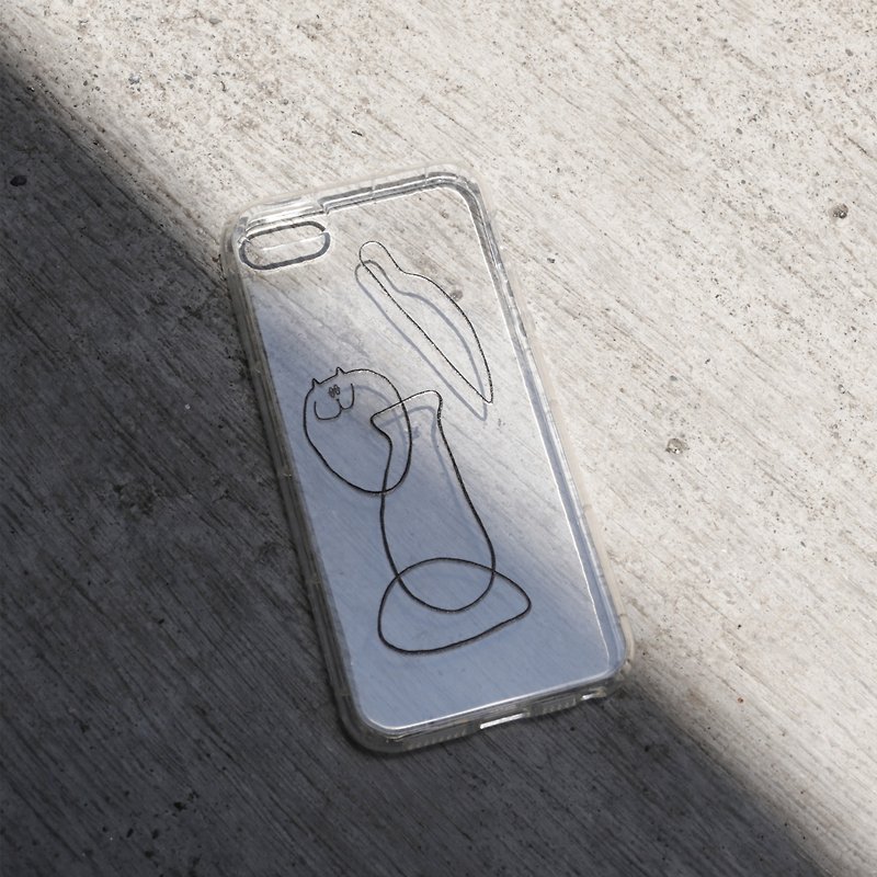 吉普猫-插画系列  透明防撞空压软壳【多种型号定制】 - 手机壳/手机套 - 橡胶 透明