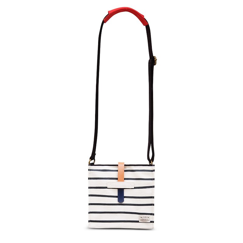 Jam bag light zebra : small sling bag, ipad mini bag - PinkoiENcontent - 侧背包/斜挎包 - 棉．麻 白色