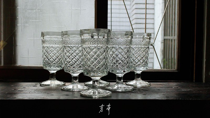 台制菱纹厚胎玻璃杯 - 杯子 - 玻璃 