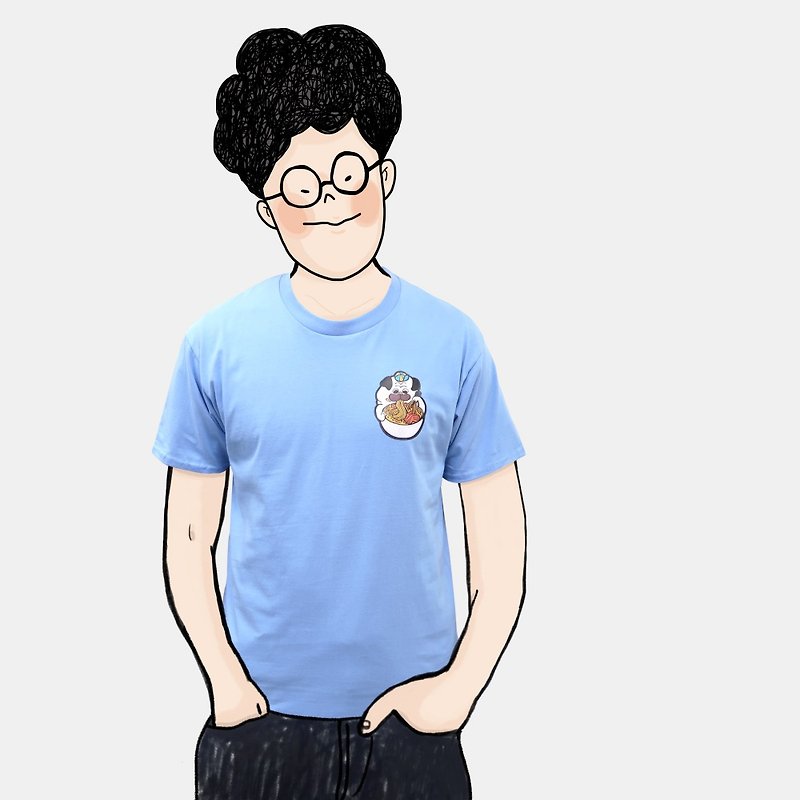 【超幽默人生】麦麦与噗噗 插画 T恤 T-shirt 短T 圆领T - 男装上衣/T 恤 - 棉．麻 