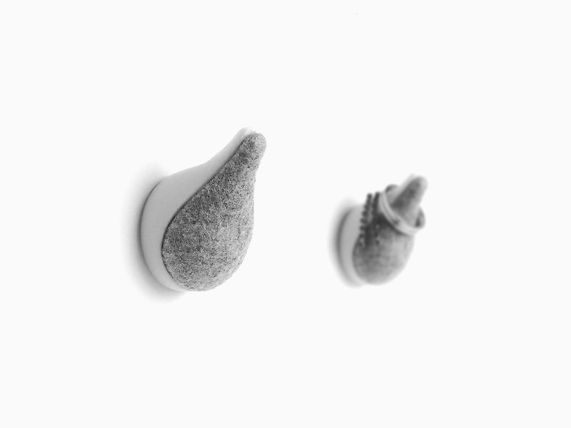 Dropped motif unique wall hook, jewelry fashion accessory ring earring stand - 其他家具 - 环保材料 白色
