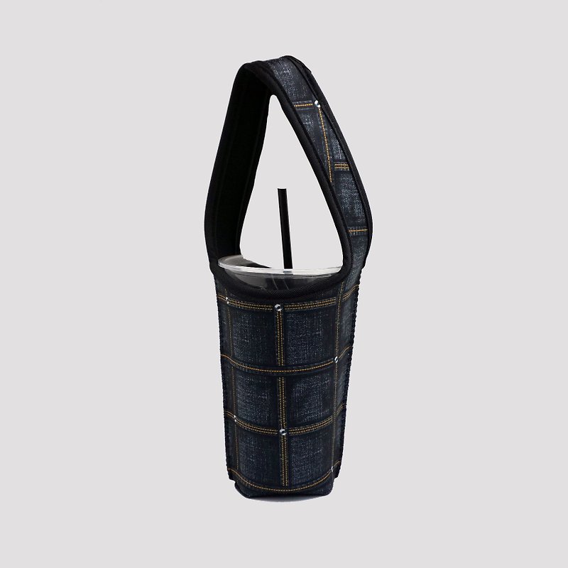 BLR 环保 饮料提袋 Ti 66 单宁牛仔 - 随行杯提袋/水壶袋 - 聚酯纤维 黑色