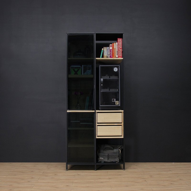 Creesor - Shido 40 工业风组合柜 书柜 展示柜 收纳柜 - 书架/书挡 - 其他金属 黑色