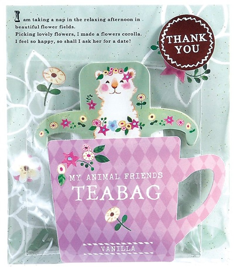 【日本TOWA红茶】THANK YOU系列可爱动物挂耳红茶包-香草口味(羊鸵) - 茶 - 新鲜食材 绿色