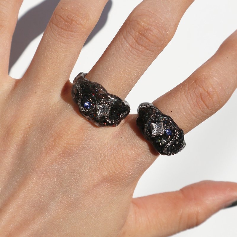 双C - 戒指 - 其他材质 黑色