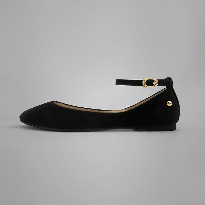 Leá Black (鹅绒黑) Flats 女伶版 | WL - 女款皮鞋 - 其他人造纤维 黑色