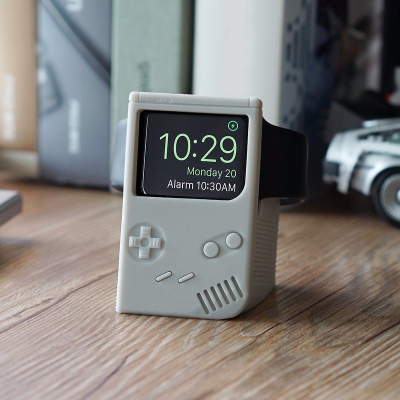 怀旧游戏机 - Apple Watch手表充电座 深灰/浅灰 - 收纳用品 - 塑料 灰色
