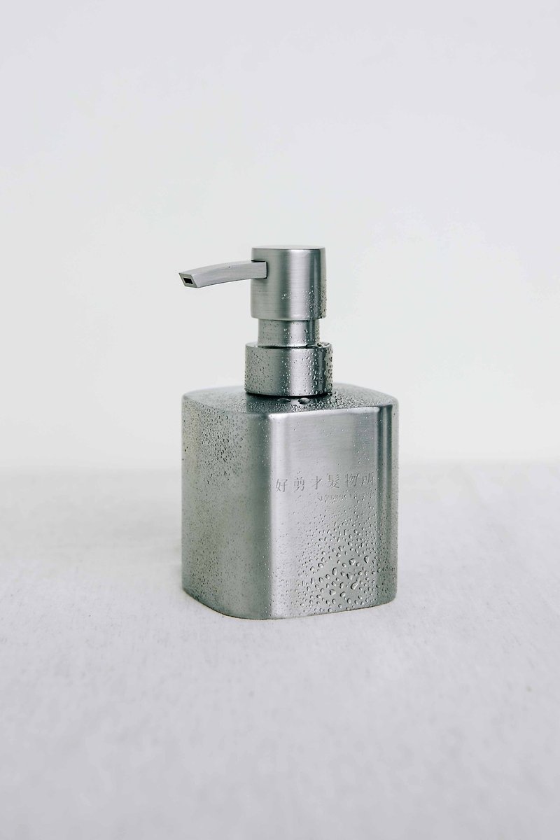 不锈钢圆融方瓶 300ml - 卫浴用品 - 不锈钢 灰色