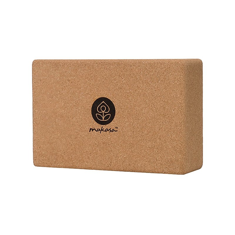 【Mukasa】软木瑜珈砖 (M) - LOGO款 - MUK-21403 - 运动配件 - 软木/水松木 咖啡色
