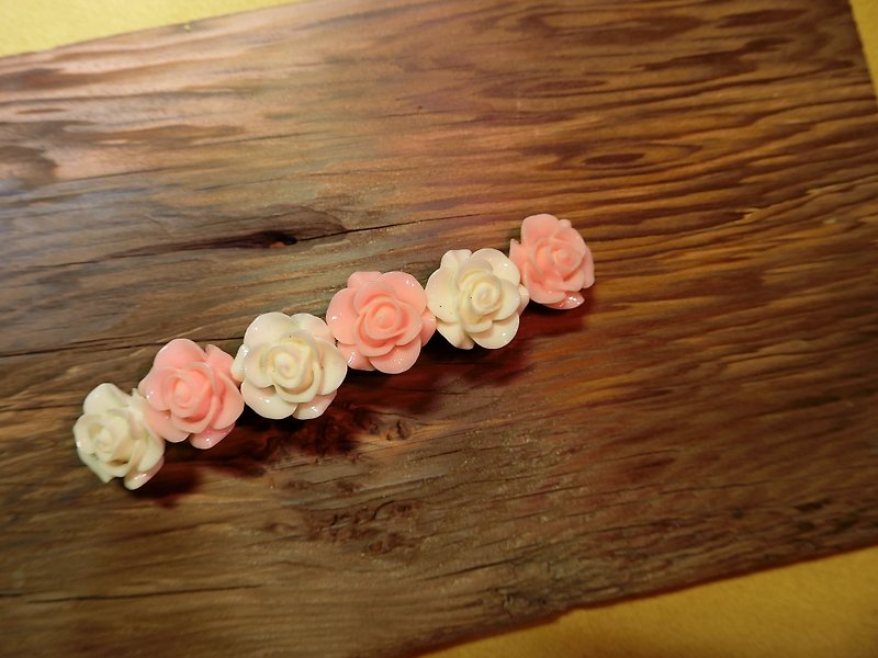 花儿系列-秘密花园弹簧夹-D(L) - 发饰 - 其他材质 多色
