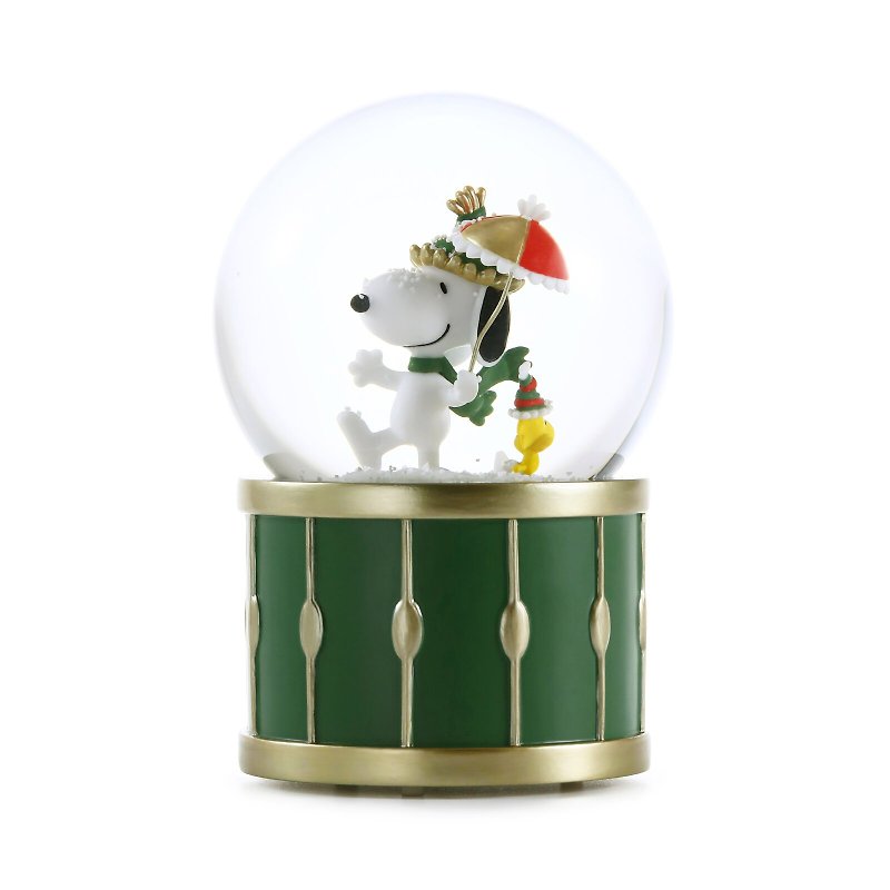 Snoopy史努比初雪派对 水晶球音乐盒生日圣诞交换礼物胡士托 - 摆饰 - 玻璃 