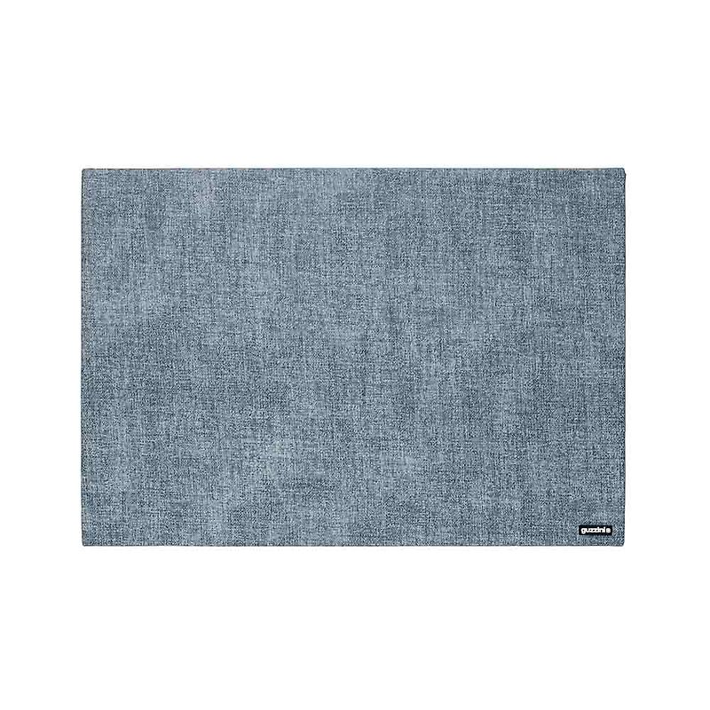 仿布纹系列-灰蓝色餐垫-43×30CM - 餐垫/桌巾 - 塑料 蓝色