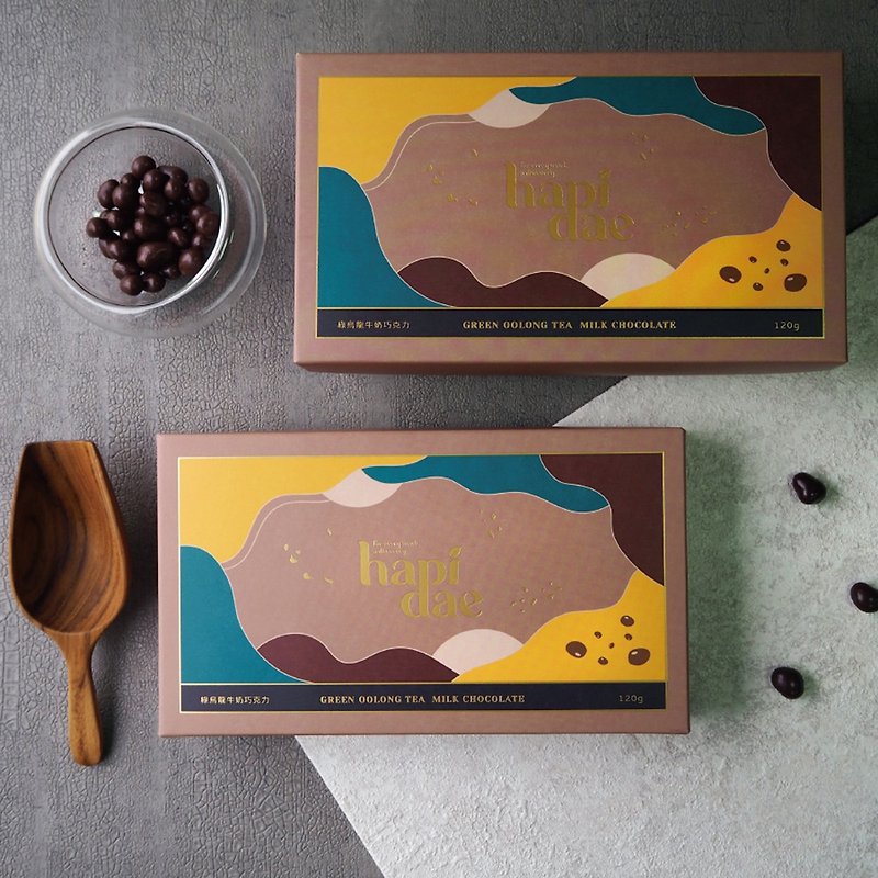 【hapidae】绿乌龙牛奶巧克力 茶叶巧克力 (30g*4包)│快速出货 - 巧克力 - 其他材质 