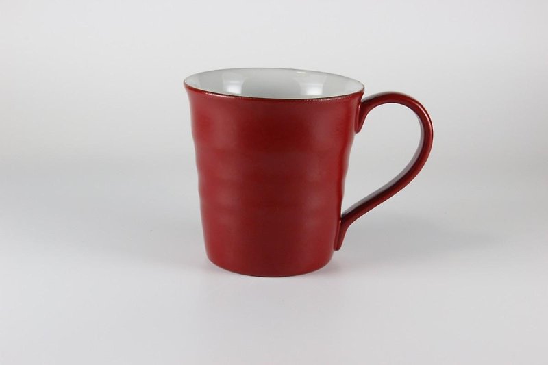 加雅美マグカップ　朱 - 咖啡杯/马克杯 - 陶 红色