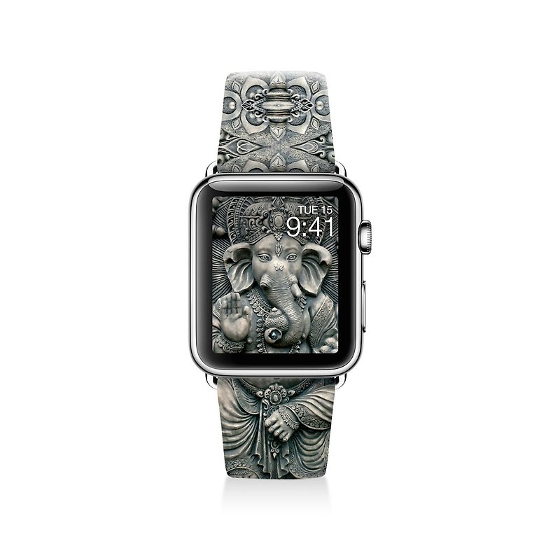 Apple watch band 真皮手表带不锈钢手表扣 38mm 42mm S029 - 女表 - 真皮 多色
