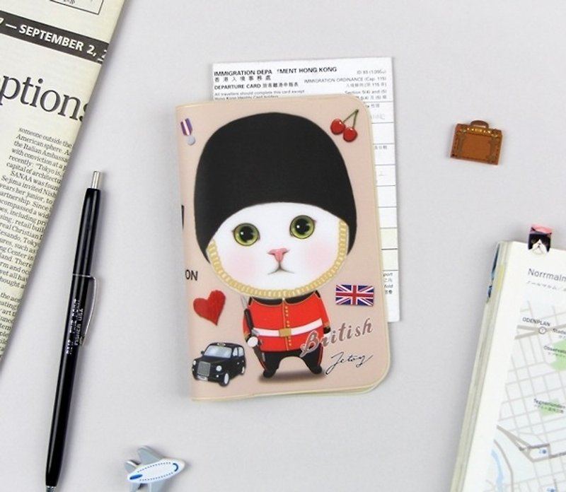 JETOY,甜蜜猫 娇小护照套 二代_British J1704202 - 护照夹/护照套 - 其他材质 黄色